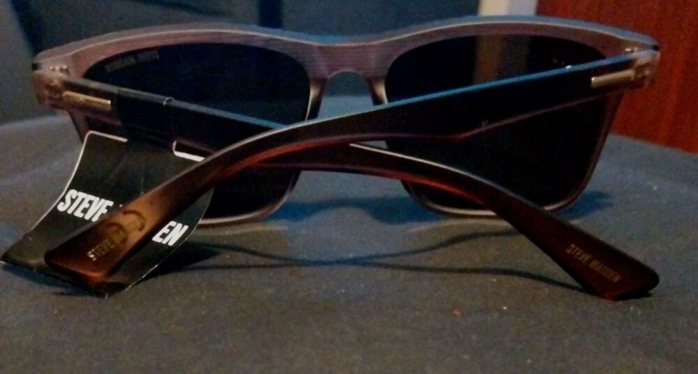 NWT Steve Madden Women's Square Sunglasses Black Frame UV Protection - Picture 6 of 7